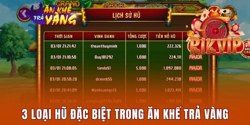 3 loại hũ đặc biệt trong ăn khế trả vàng