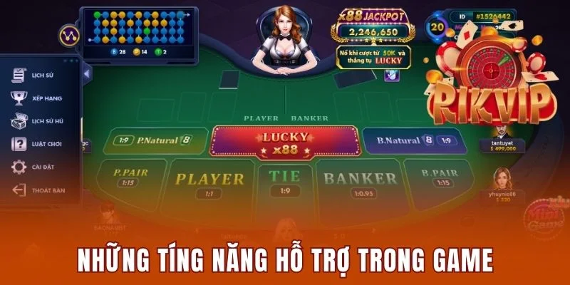 Khám Phá Baccarat Rikvip Và Hướng Dẫn Chơi Chi Tiết Nhất 3 4 tính năng hỗ trợ đặc biệt trong sảnh game