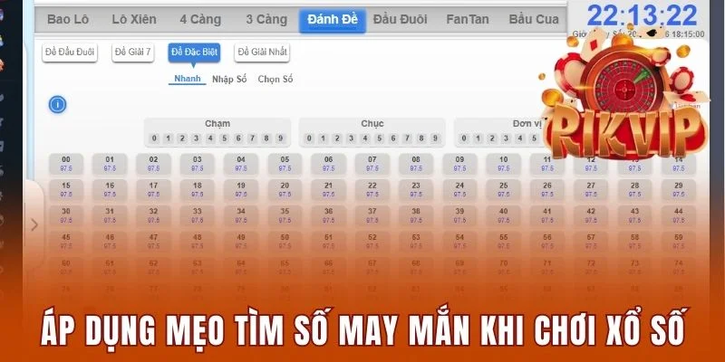 Xổ Số Rikvip Trải Nghiệm Hấp Dẫn Và Mẹo Chơi Dễ Thắng 3 Áp dụng mẹo tìm số may mắn khi chơi xổ số