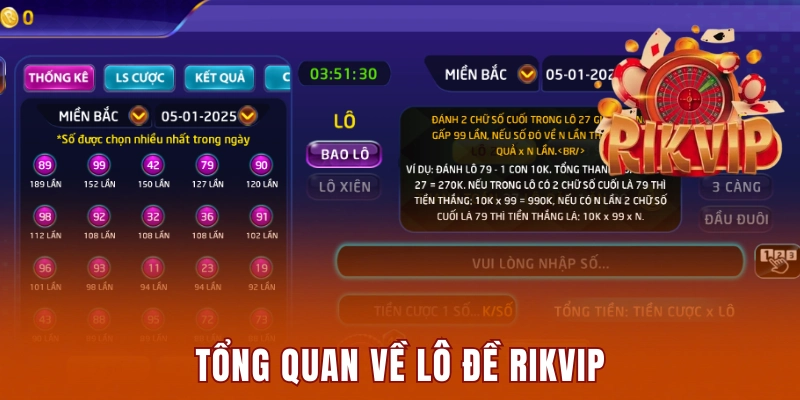 Lô Đề Rikvip - Điểm Đến Lý Tưởng Của Dân Chơi Đỏ Đen 1 Góc tổng quan về trò chơi lô đề Rikvip
