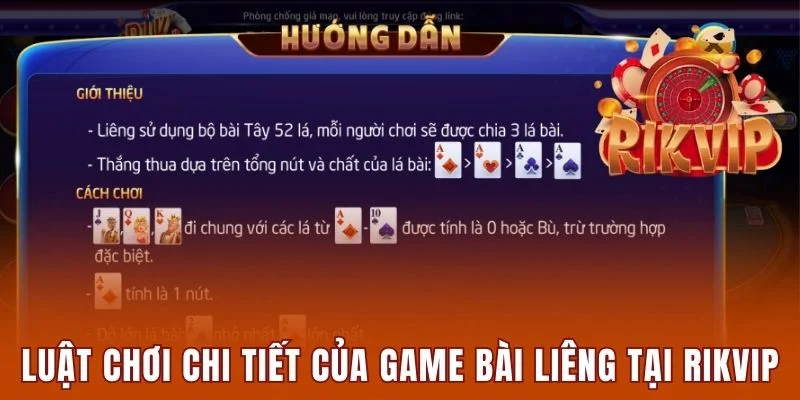 Luật chơi chi tiết của game bài Liêng tại Rikvip