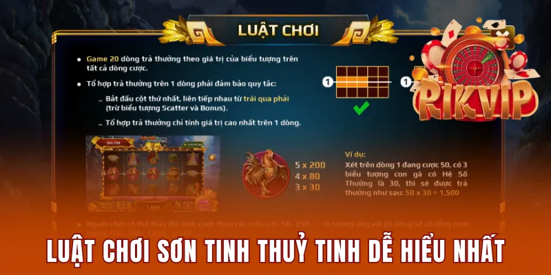 Luật chơi Sơn Tinh Thuỷ Tinh dễ hiểu nhất