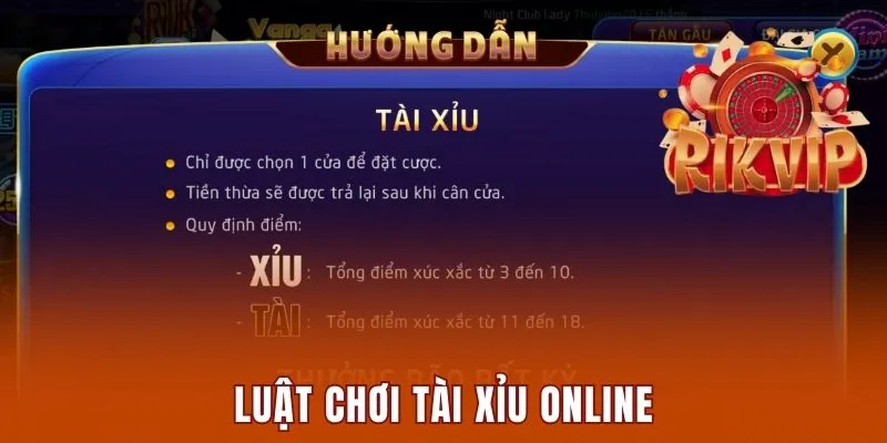Tài Xỉu Online Rikvip - Cơ Hội Thắng Bão Lên Đến 250% 2 Luật chơi tài xỉu online