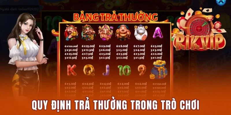 Thần Tài Rikvip - Trò Chơi Nổ Hũ Siêu Hấp Dẫn Tại Cổng Game 3 Quy định trả thưởng trong trò chơi Thần tài Rikvip