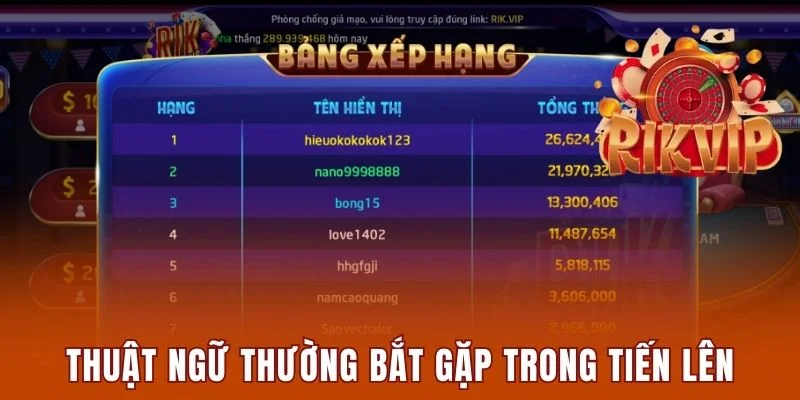 Hướng Dẫn Chơi Tiến Lên Miền Nam Rikvip Từ A Đến Z 3 Thuật ngữ thường bắt gặp trong bài Tiến Lên